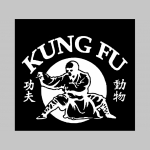 Kung Fu mikina s kapucou stiahnutelnou šnúrkami a klokankovým vreckom vpredu 